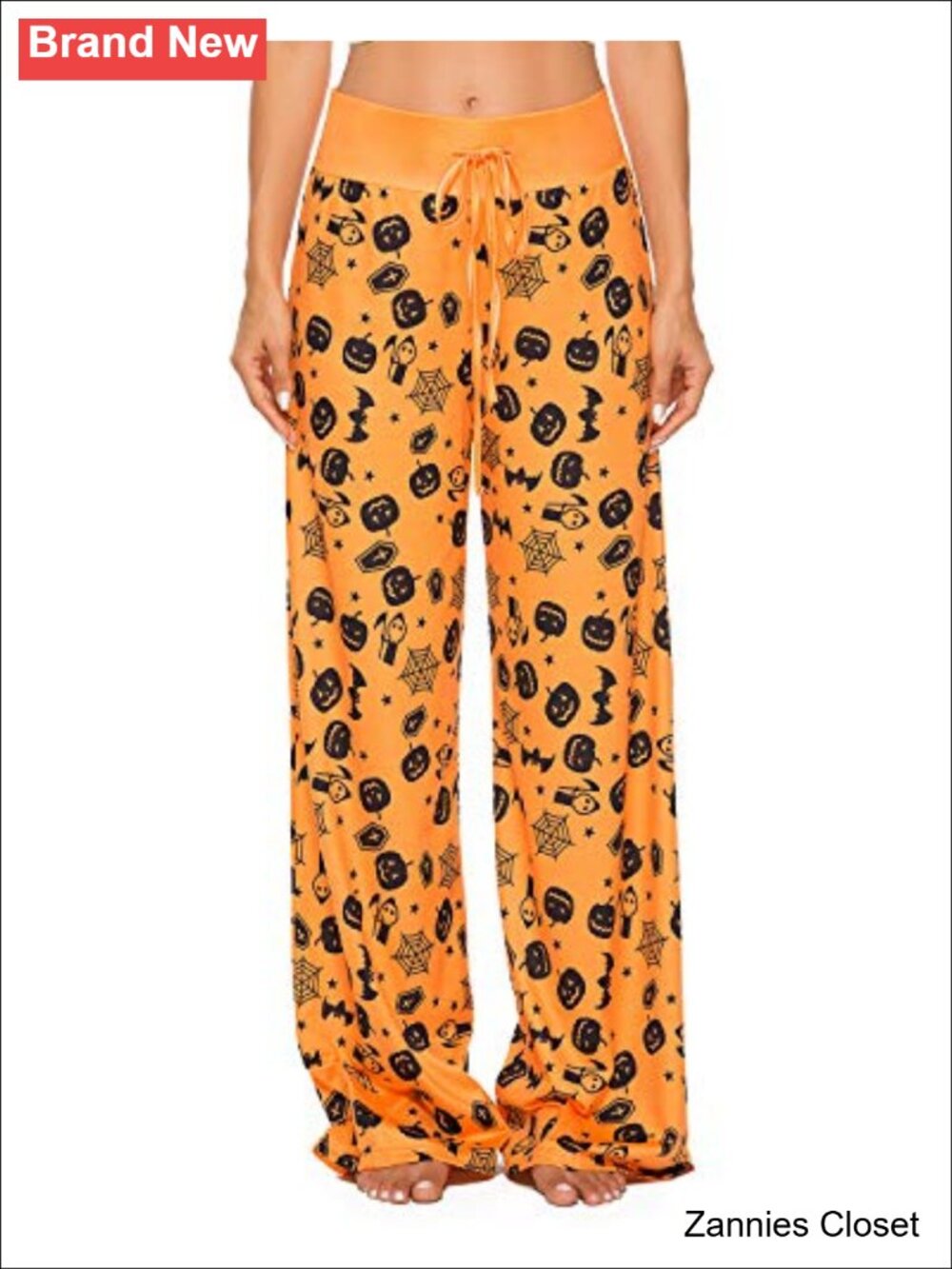 👻 Halloween Pajama Pants for Women Spooky Pumpkin Ghost Lounge Bottoms Pjs